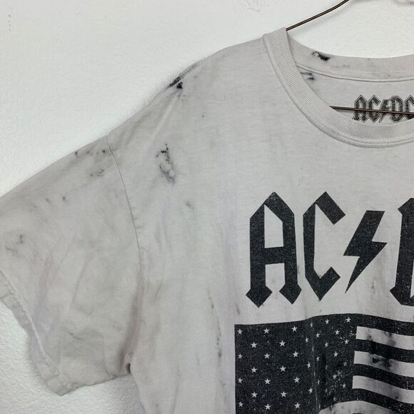 2017 ACDC Perryscope Graphic White Gray Black Tie Dye T-Shirt Large - Picture 4 of 6